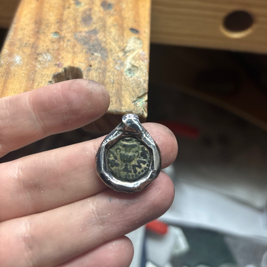 Men's Masada Jewish Revolt Silver Pendant