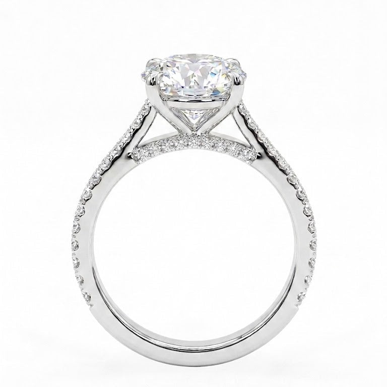 Diamond Custom Engagement Ring  2.3 ct in Platinum