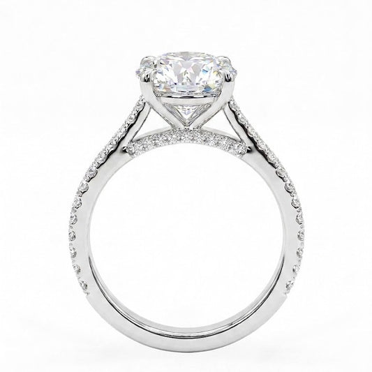 Diamond Custom Engagement Ring  2.3 ct in Platinum