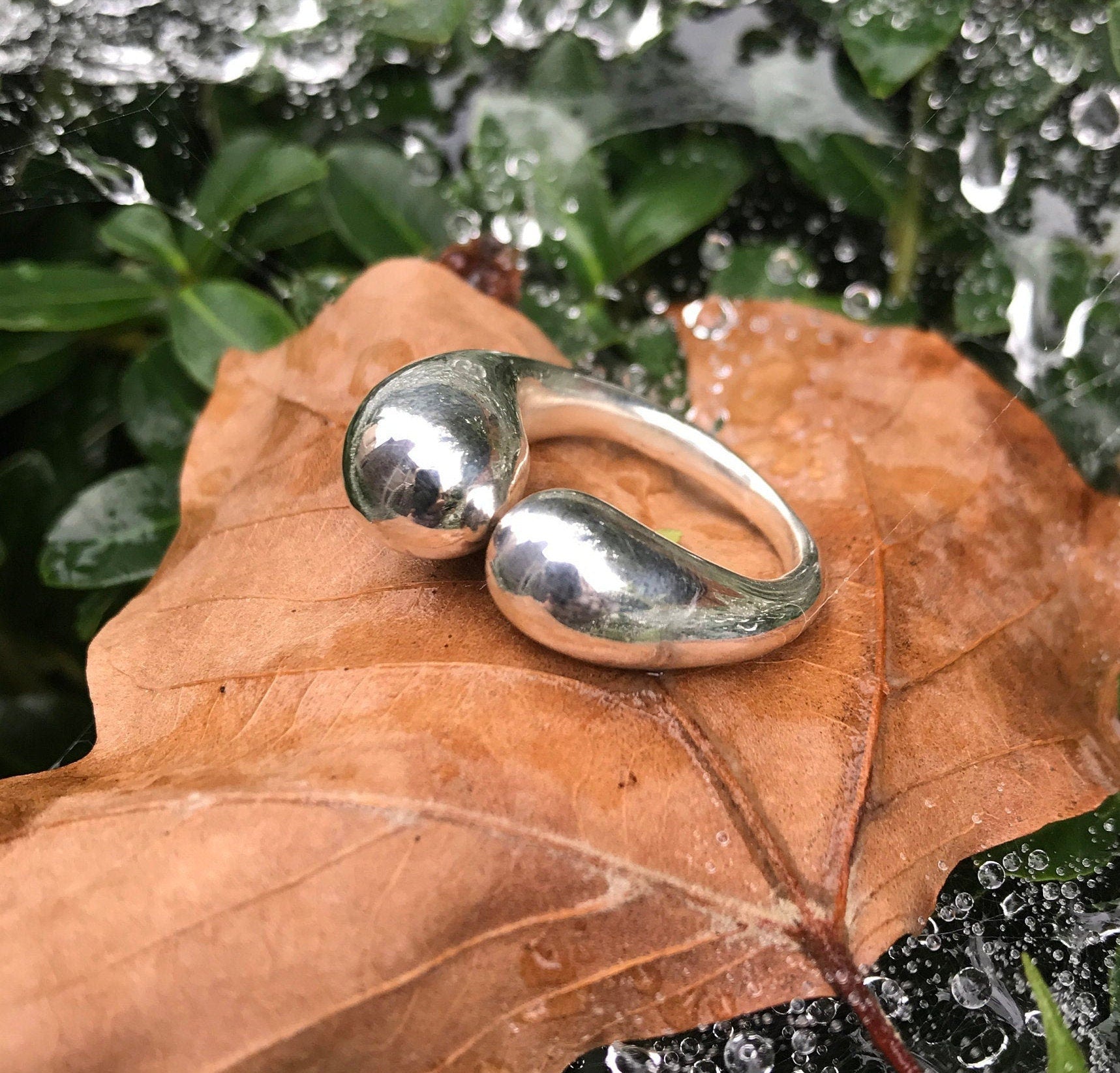 Mercurial Fluid Silver Ring