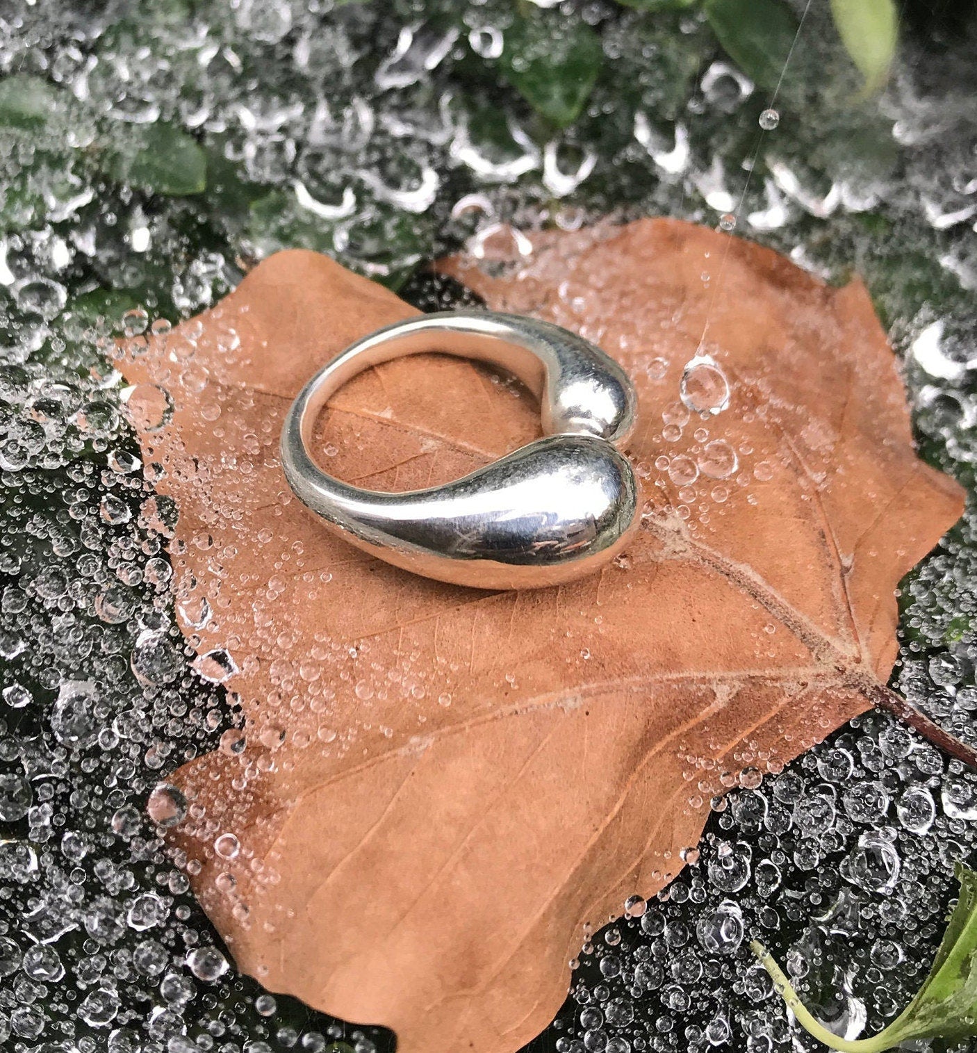 Mercurial Fluid Silver Ring