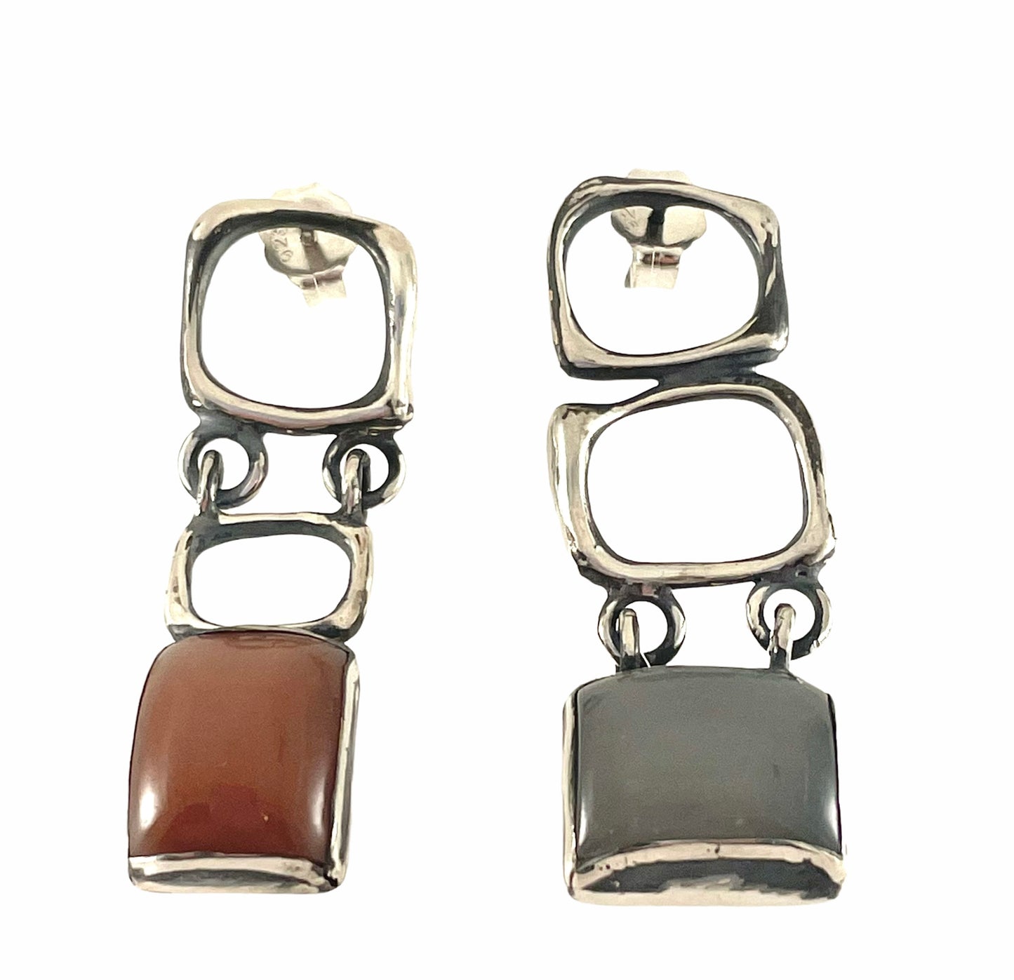 Moonstone Silver Earrings