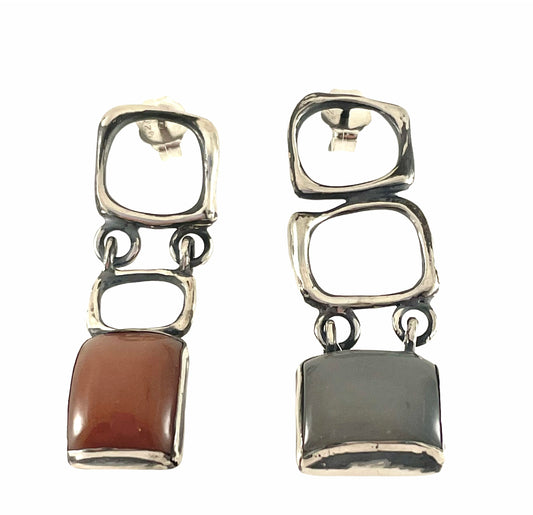 Moonstone Silver Earrings