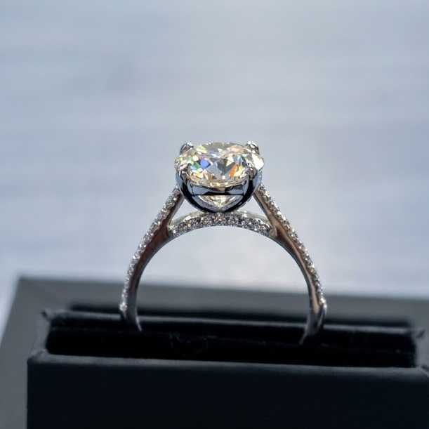 Diamond Custom Engagement Ring  2.3 ct in Platinum